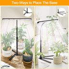 Super-Bright Grow Light for Indoor Plants, 6000K 108LEDs Full Spectrum Plant Lamp with Timer 4/8/12Hrs & Height Extendable for Home Office Desktop Plants, 12V 3A High Power Output for Faster Growth