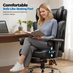 COMHOMA Big and Tall Gaming Chair with Footrest Ergonomic Office Chair