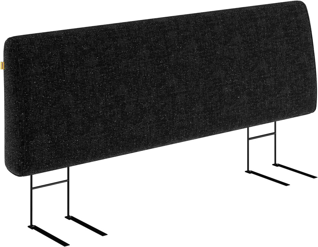 Pinmoco 4.7" Upholstered Headboard for Queen Size Bed, Height Adjustable and Ergonomic Headboard, Easy Assemble, Sturdy and Durable, Starry Night Black