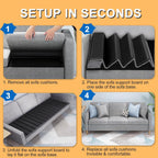 LAVEVE Heavy Duty Couch Cushion Support Board for Sagging Sofa, 21.5''x54'' | Extra Thick Solid Wood Under Couch Insert with Anti-Slip Dots, Repair Sagging Spring Loveseat and Replace Worn Cushions