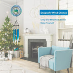 TUOKING Wind Chimes for Outside 3D Dragonfly Wind Spinner Windchimes Hanging Decoration for Outdoor Yard Garden Patio, Unique Gift for Mom,Women,Chimes Lovers