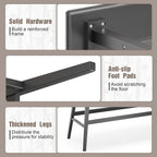 Wisuce Bamboo Dining Bench, Entryway Bench with Spindle Back (Black) | Bamboo & H-Shaped Support, Ergonomic Tilted Spindle Back, Multi-Scene Use, Easy Assembly & Maintenance
