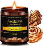 Fall Candle - Cinnamon Roll Candles | Autumn Candle for Home, Cinnamon Scented, 7oz Soy Candles for Home Scented, Fall Gift for Women & Men, Cozy Seasonal Scent for Autumn & Thanksgiving
