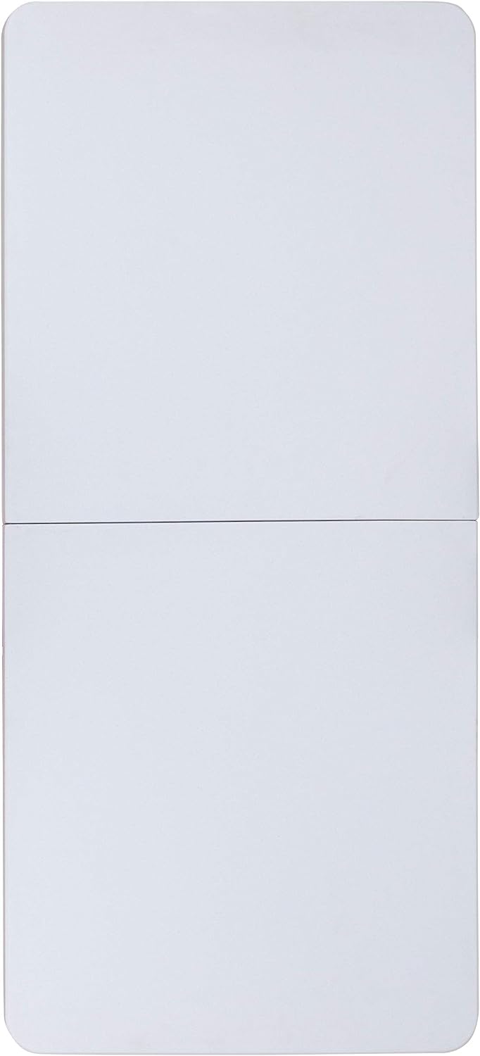 Flash Furniture 5 ft Plastic Bi-Fold Table, Granite White | Height Adjustable, Carrying Handle, Durable Construction, Commercial Use