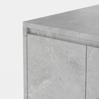 Homsee 94.5-Inch Large Kitchen Island with Storage, 6-Door Home Bar Table Kitchen Station with Seating, Wood Stationary Island Table Breakfast Counter for Dining Room, Grey with Marble Veneer