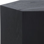SAFAVIEH Home Collection - Barahan Hexagon End Table, Black Accent Side Table, Fully Assembled (ACC2309A)