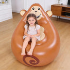 Dpofirs Inflatable Chair, Animal Shaped Portable Blow Up Sofa with Soft Skin Friendly and Sturdy Air Filled Design for Camping Patio Beach Travel