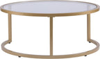 SEI Furniture Evelyn Glam Nesting Coffee Table 2-pc Set, Gold
