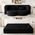 Black Modern Sleeper Sofa - Foam Filled & Assembly Free