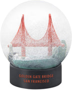 Hengulus Snow Globe: Golden Gate Bridge San Francisco Fog, Modern Style, Glass, Gray Or White