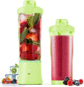 Portable Blender, 270W for Shakes & Smoothies - Waterproof, USB Rechargeable with 20 oz BPA-Free Cup & Travel Lid (Yellow, 20 oz)