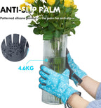 Vgo... Gardening Gloves for Women,Puncture-proof,Thornproof,Safety Work Gloves for Weeding,Digging,Touchscreen,Synthetic Leather(XS,Blue,SL7476)