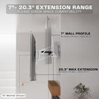 VIVO White Motorized TV Wall Mount for 37 to 70 in Screens, MOUNT-E-M070R-W | Height Adjustable, Above Fireplace, Electric Drop Down Mantel TV Mount with Remote Control, Holds 77 lbs