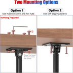 Under Cabinet Mount for Echo Show 15, Height Adjustable | Aluminum, Height Adjustable, Swivel Left to Right, Up and Down Tilt, 360° Rotation, Also Fits Show 21, Black