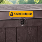 Large Outdoor Storage Box Lockable Organization and Storage Box Waterproof for Furniture Outdoor Cushions Garden Tools