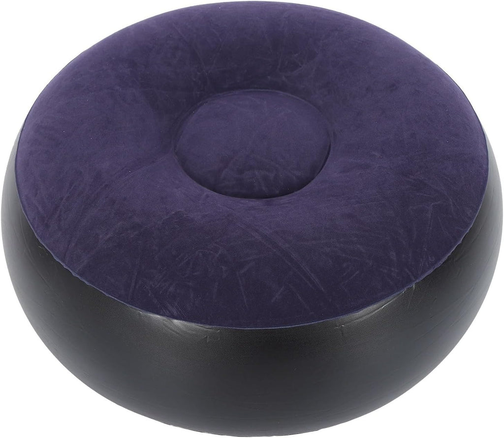Round Footrest Stool, IndoorOutdoor Camping Outdoor Mattress Inflatable Ottoman for Camping Backyard Patio Garden Home