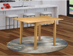 East West Furniture NDT-OAK-T Norden Dining Table - a Rectangle Wooden Table Top with Dropleaf & Stylish Legs, 30x48 Inch, Oak