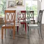 Inspire Q Eleanor X Back Wood Dining Chair (Set of 2) by Classic Dining Chairs Antique White Wood