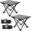 Opliy 2-Pack Portable Camping Table – Ultralight Foldable Car Tray Table with Carry Bag for Camping, Picnic, BBQ, Beach & Outdoor Travel