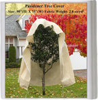 Plant Covers Freeze Protection 2.8oz 1 Pack 90"x75" Winter Tree Covers Frost Blankets for Outdoor Plants with Zipper Drawstring- Frost Cold Pest Protection for Shrubs Fruit Tree