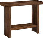 MAHANCRIS Console Table, 39.4'' Entryway Table for Hallway, Narrow Sofa Table Behind The Couch, Modern Foyer Tables for Entrance, Living Room, Corridor, Easy Assembly, Walnut CTZB16801