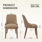 Dining Room Chair Set of 2,