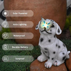 Cat Garden Figurines Outdoor Decor Solar Statue with LED Lights for Patio Lawn Yard Art Decoration Housewarming Garden Gift