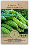 Gaea's Blessing Seeds - Bitter Melon Seeds - Bitter Gourd Heirloom Non-GMO Bittermelon Seeds with Easy to Follow Planting Instructions - 92% Germination Rate (Pack of 1)