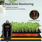 20"x 10" Seedling Heat Mat with Digital Thermostat Combo Set,ETL Certified and Durable Waterproof Warm Hydroponic Heat Mat for Germination,Indoor Gardening,Brewing and Greenhouses