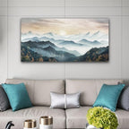 Lapremoly Canvas Wall Art For Living Room Large Wall Decoration For Office Bedroom Wall Decor Fog Forest Landscape Wall Painting Mountain Pictures Modern Canvas Art Prints Room Home Decor 24"X48"