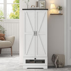 kepptory 55" Pantry Storage Cabinet with Adjustable Shelvesand Drawer, Buffet Cupboard for Kitchen
