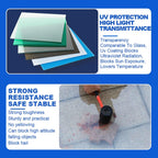Greenhouse Panels Daylighting Roof Panels Transparent Greenhouse Panel Easy to Bend and Cut for Outdoor Gardens Greenhouses.(Smoky Gray,2.62x23ft)