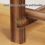 End of Bed Wood Bench, Farmhouse Solid Wood Bench, Entryway Shoe Benches, 24/31/35/39/47/59inch Narrow Benches Seat for Living Room, Dining Room, Bathroom(L39xW7.9xH9.8inch)