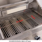 Premium Stainless Steel Outdoor Kitchen Island with Built-in Grill, Rotisserie, Wine Cooler, Granite Countertop and Storage