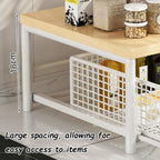 Kitchen Countertop Storage Rack with Drawers | Multi-Functional Countertop Shelf, Open Access for Easy Fetching, Simple Assembly & Effortless Wiping Clean(white)