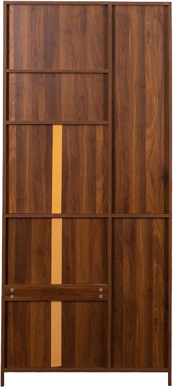 KEIKI 70.87" H Tall Kitchen Pantry Storage Cabinet with Countertop, Glass Doors, Drawers, Microwave Stand & Pull-Out Shelf, Freestanding Wood Hutch Food Pantries Cupboard for Coffee Bar, Dining Room