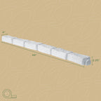 Beuta Landscape Edging | Garden Edging Border | Faux Stone Bricks for Lawn edging, Flower beds, Pathways & Yard Edging– 40 Packs | Each Section Has 6 Bricks 48"L x 4"W x 2.25"H | 120 Spikes |Limewash