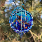 Sea Turtle Wind Spinner, 3D Hanging Stainless Steel Garden Spinner, Wind Spinner Hanging for Outdoor & Indoor Décor, Unique Gifts for Yard Garden Decoration or Patio Décor (Sea Turtle)