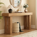 HOKYHOKY Solid Wood Entryway Table, 59-Inch Long Farmhouse Console Tables | Rectangular Behind Couch Table, Wooden Sofa Tables, Hallway, Entrance, Foyer, Living Room