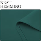 NICETOWN Patio Glass Door Panels - Blackout Curtains for Bedroom, Living Room and Dining Room (Hunter Green, 42x95 inches, 1 Pair)