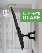 SANUS Premium Full Motion TV Mount for 42"-90" TVs - Sturdy & Smooth Extension, Swivel and Tilt for Big TVs - Universal Design Fits Samsung, LG, Vizio, TCL & More - Easy Installation -OLF22