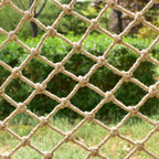 Natural Jute Hemp Rope Net,8mm Thick Safety Anti-Fall for Children Pet,Balcony Stairs Garden Playground Protection Net,Indoor & Outdoor Decor (Size:3M*9M(9.8FT*29.5FT))