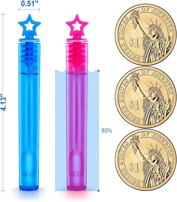 SpringFlower 500 PCS Mini Bubble Wands,Bubble Maker Toys for Kids,Summer Outdoor Bubble Activities,Bubble Party Favors Assortment Toys for Kids Party Favor Supply, Themed Birthday,10 Colors