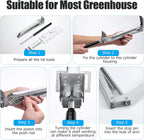 CHANGE MOORE Auto Vent Opener Automatic Greenhouse Window Opener Roof Vent Opener Auto Vent Kit Sensitive Gardening Tools Automatic Greenhouses Supplies (Single Spring Up to 33lbs)