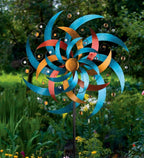 Regal Art & Gift Cresent Wind Spinner – Metal Yard Decorations Outdoor | Kinetic Garden Spinner for Lawn, Pathway, or Flower Bed | Weather-Resistant Outdoor Sculpture - 32 Inch