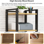 7-Tier Heavy Duty Audio Component Rack, 140cm Tall - Hifi Amplifier Rack | Audio-Video Shelving Adjustable - CD Record Player Stereo AV Receiver Equipment Cabinet Display Stand