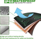 Seedling Heat Mat with Built-in Temperature Controller (2 Pack), 10" x 20.75" Plant Heating Pad with Thermostat for Indoor Seed Starting Germination Hydroponics Waterproof