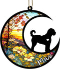 Personalized Dog Memorial, Custom Name Goldendoodle Dog Christmas Ornament with Name, Custom Breeds, Pet Loss Light Catcher, Gifts for Lovers Loss of Pet Sympathy on Mothers Day Christmas