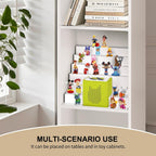 6-Tier Metal Tonies Shelf Magnetic, Compatible with Toniesbox 1 & 2 | Tonies Storage for Tonies Figures 50 Characters, White Desktop Display Shelf