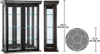 Design Toscano Country Tuscan Hardwood Wall Curio Cabinet: Ebony Black Finish